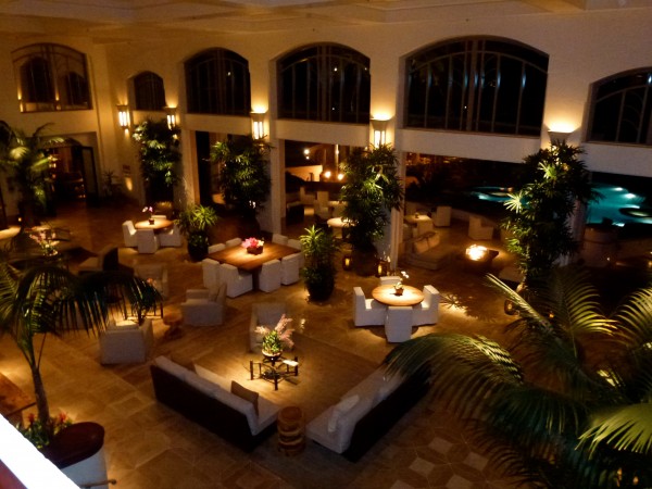 p1010745 Evening in lobby at Four Seasons Manele Bay