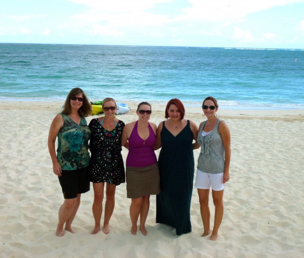 p1000989 On Grace Bay Beach with Brownell colleagues