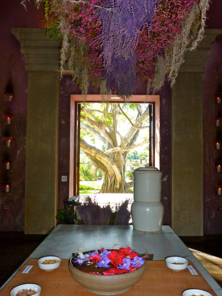 A lobby to remember at Dorado Beach's spa Apothecary Portal at Spa Botanico