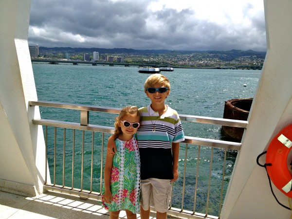 My children at Pearl Harbor Pearl Harbour