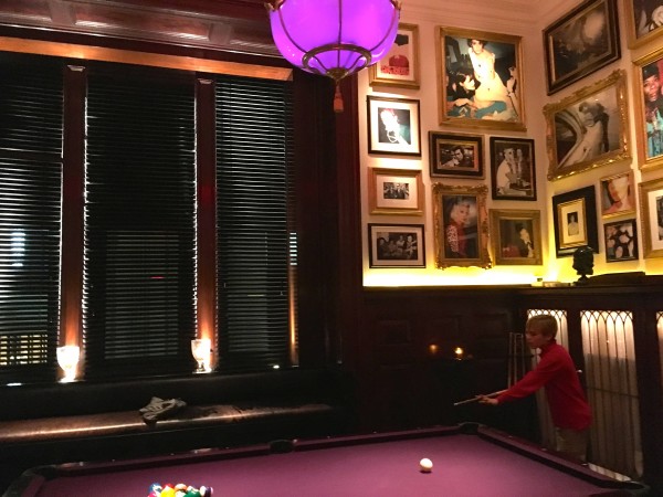 The New York EDITION billiards room