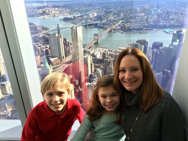 At the top of the Freedom Tower