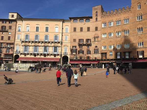Site of the Palio races, Siena