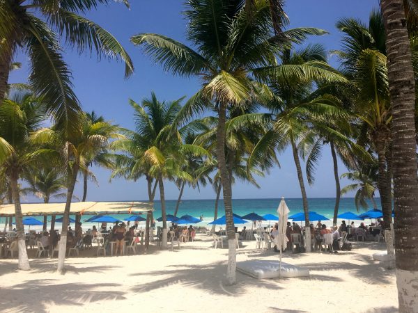 On the beach at Playa Paraiso, Tulum