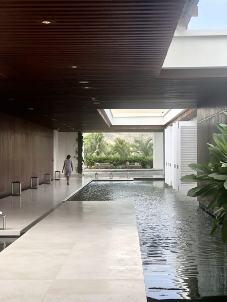 Entrance area for the hotel